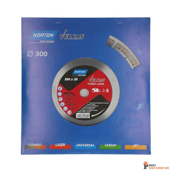 nortonschleifmittel/NORTON_schleifmittel_70184644276 Diamond Blade Norton Vulcan TURBO LASER 3x2 1x3.2_151335